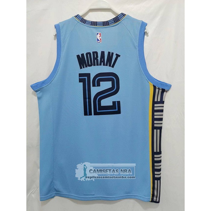 Camiseta Memphis Grizzlies Ja Morant NO 12 Statement 2022-23 Azul